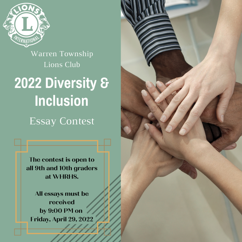 2022 Diversity Essay Contest Logo